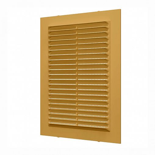 Вентиляционная решетка Era 1318С беж, пластиковая, с сеткой, 138 x 188 мм фото