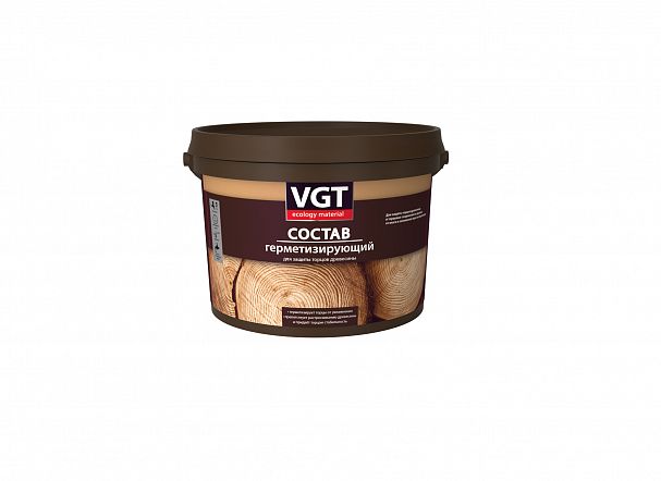 Состав герметизирующий для защиты торцов древесины VGT, 2,5 кг фото