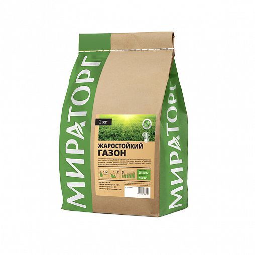 Семена газона Мираторг Жаростойкий, 1 кг фото