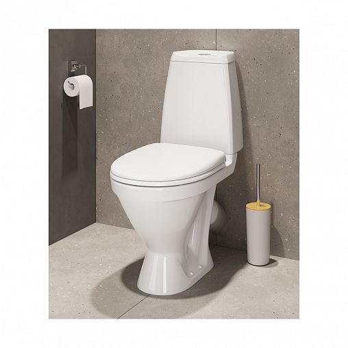 Унитаз напольный ободковый Sanita Кама Стандарт, 65 x 35 x 81 см, белый фото