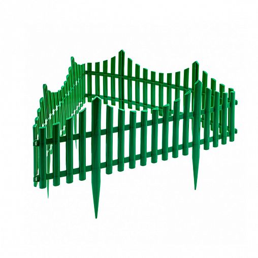 Забор декоративный Palisad Гибкий, 24 x 300 см, 5 секций, зеленый фото
