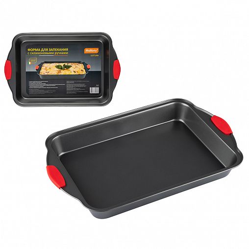 Форма для выпечки Mallony Cottura, с антипригарным покрытием, 45,5 x 29,5 x 5 см фото