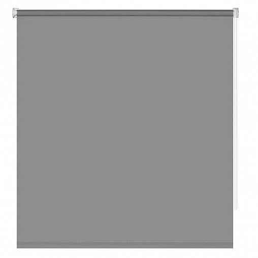 Рулонная штора Decofest Плайн, миниролл, 60 x 160 см, серая фото