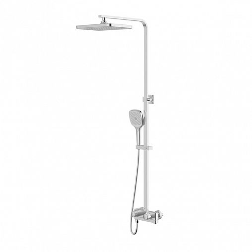 Душевая система с тропическим душем IDDIS Slide, с управлением Push Control, хром фото