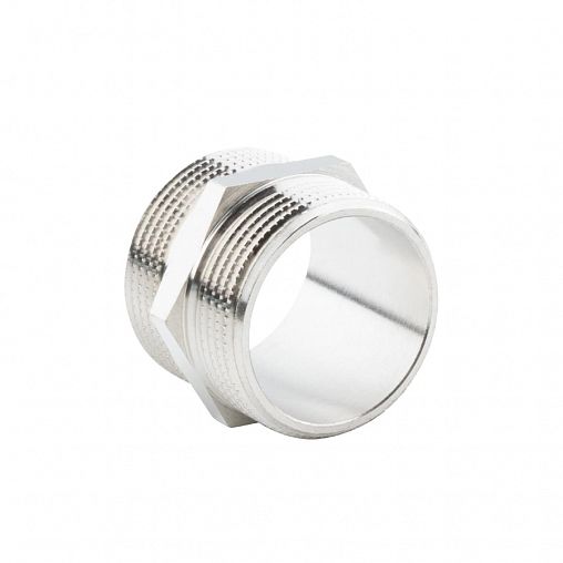 Ниппель латунный никелированный Alato с наружной резьбой 1 1/4" фото