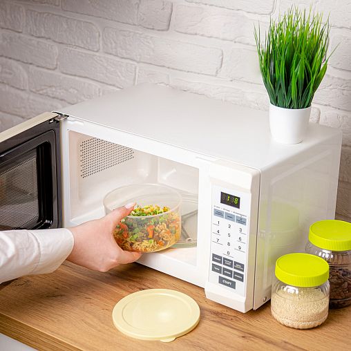 Контейнер для СВЧ Альтернатива Смак, круглый, 1 л фото