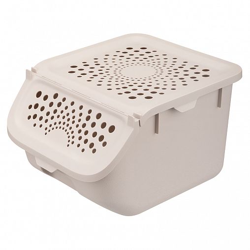 Контейнер для овощей Бытпласт, 7,8 л, светло-бежевый фото