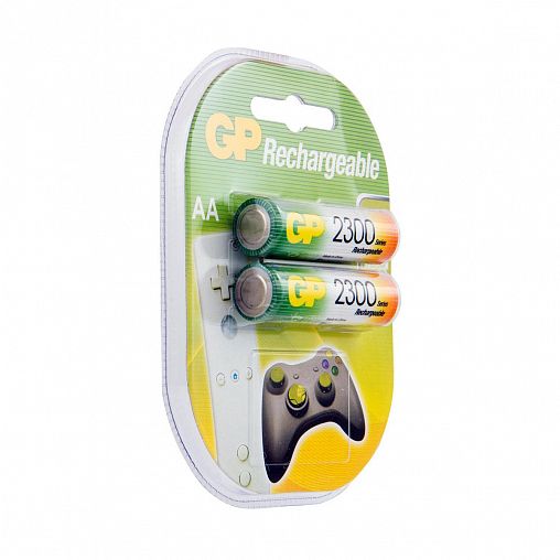Аккумулятор GP Rechargeable 230AAHC-2DECRC2, Ni-MH, типоразмер АА, 2300 мАч, 1,2 В, 2 шт фото Аккумулятор GP Rechargeable 230AAHC-2DECRC2, Ni-MH, типоразмер АА, 2300 мАч, 1,2 В, 2 шт фото