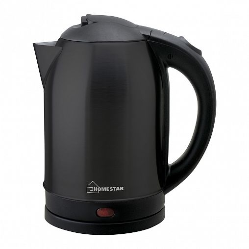 Чайник электрический Homestar HS-1009, 1,8 л, сталь, черный фото