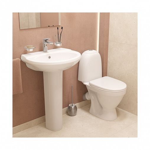 Раковина Sanita Виктория 60 ВКС, 61,6 x 46,5 x 21,5 см, белая фото