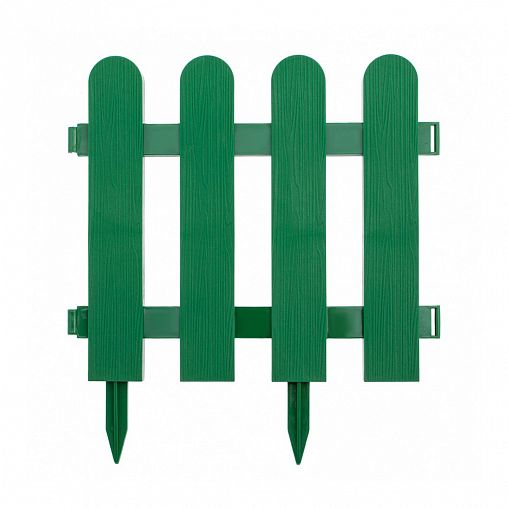Забор декоративный Palisad Классика, 29 x 224 см, 7 секций, зеленый фото