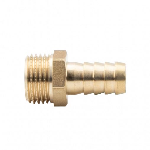 Штуцер латунный для шланга Alato с наружной резьбой 1/2", 14 мм фото