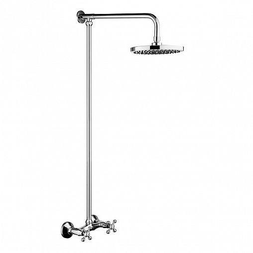 Душевая система с тропическим душем Fashun A2308, со смесителем, хром фото