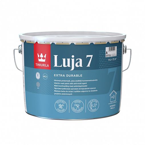 Краска акрилатная Luja 7 (Луя 7) TIKKURILA  9л бесцветный (база С) фото