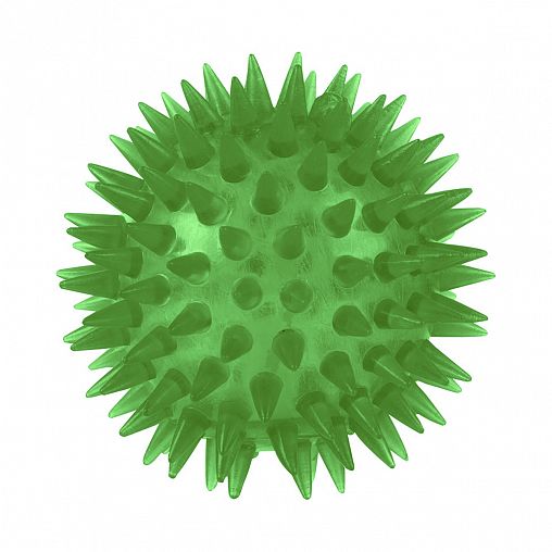 Игрушка-шар для животных Рыжий кот, с подсветкой, 6 см фото