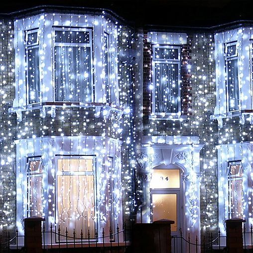 Электрогирлянда-конструктор Vegas Занавес, 192 LED ламп, 36 LED мигающих, 1 x 4 м, теплый свет фото