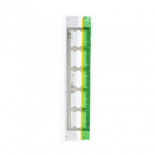 Рамка Systeme Electric Glossa, 5 постов, горизонтальная, бежевый фото