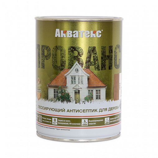 Антисептик для дерева Акватекс Прованс, лессирующий, полуматовый, 0,75 л, тик фото