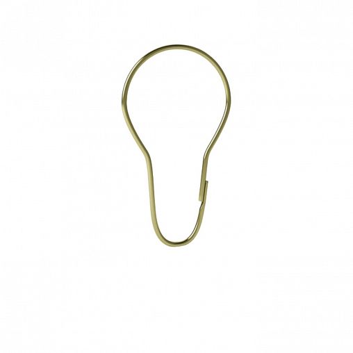 Кольца для штор в ванную металлические Iddis, 12 шт, золото фото