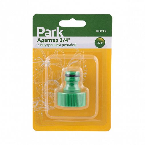 Адаптер с внутренней резьбой для шлангов Park HL012, 3/4", в блистере фото