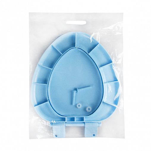 Сиденье для унитаза VIRPlast, голубой мрамор фото