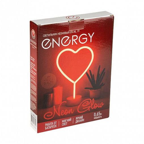 Светильник неоновый Energy EN-NL 19, 0,65 Вт, красный фото