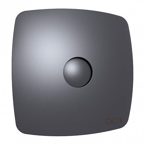 Вентилятор осевой вытяжной DiCiTi Rio 5C Dark gray metal D125, с обратным клапаном фото