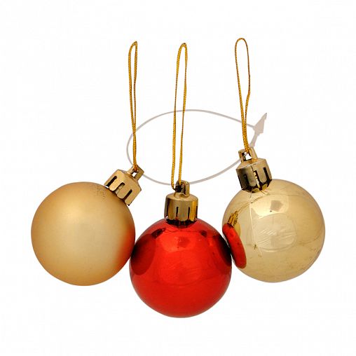 Набор елочных шаров Волшебная страна Промо PRO4-3, d 4 см, 3 шт фото