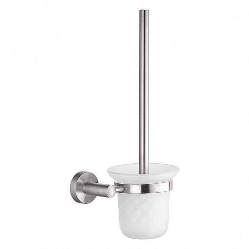 Ершик для унитаза настенный Fashun A51510, с подставкой, сатин фото