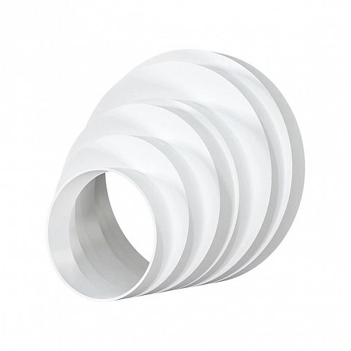 Соединитель круглых воздуховодов Era ПУ15.12.10.8, пластик, d 150/125/100/80 мм фото