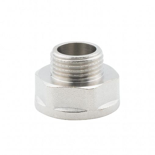 Переходник латунный никелированный Alato внутренняя-наружная резьба 3/4" x 1/2" фото