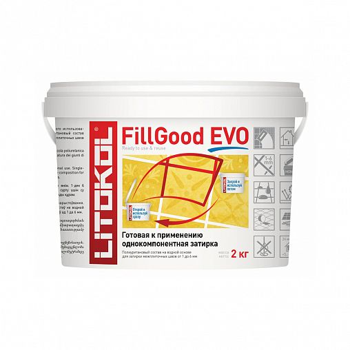 Затирка Litokol Fillgood Evo F.225 Tabacco, 2 кг фото