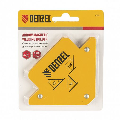 Фиксатор магнитный Denzel, для сварочных работ, 11 кг фото