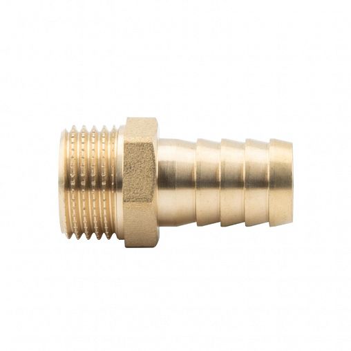 Штуцер латунный для шланга Alato с наружной резьбой 1/2", 16 мм фото