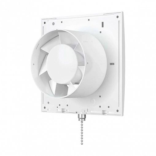 Вентилятор осевой вытяжной Auramax Optima 4-02, со шнуровым тяговым выключателем, D 100, 14 Вт фото