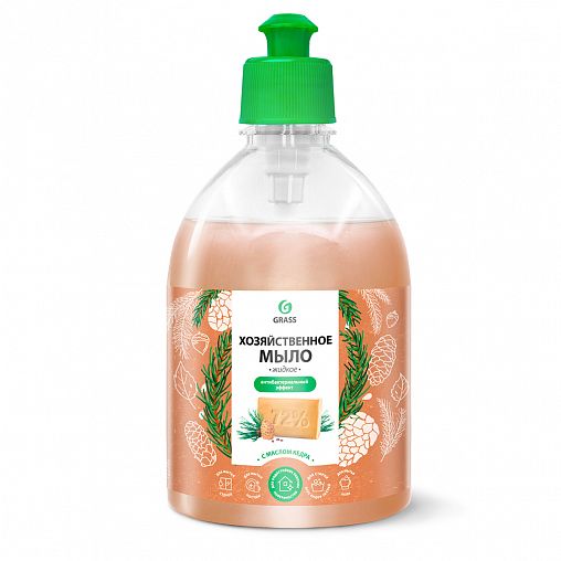 Жидкое хозяйственное мыло Grass, с маслом кедра, 1 л фото