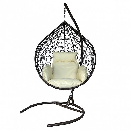 Кресло подвесное Garden story Сфера Лайт, 110 х 124 x 191 см, каркас коричневый фото