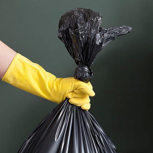 Мешки для мусора York, строительные сверхпрочные, 240 л, рулон 10 шт фото