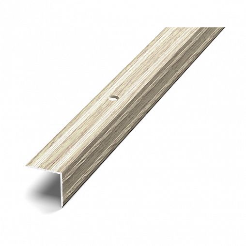 Порог угловой Лука ПУ-05, 1800 x 20 x 20 мм, дуб беленый фото