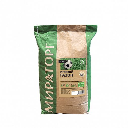 Семена газона Мираторг Игровой, 5 кг фото