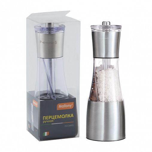 Мельница для специй ручная Mallony Piccante 6,6 x 19,5 см фото