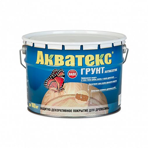 Грунт-антисептик для дерева Акватекс, 9 л фото