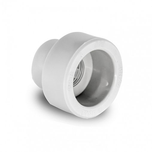 Муфта переходная полипропиленовая РТП, внутренняя-внутренняя резьба, 25 x 20 мм фото