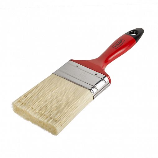 Кисть плоская Кедр №3, смешанная щетина, пластиковая ручка, 75 мм фото