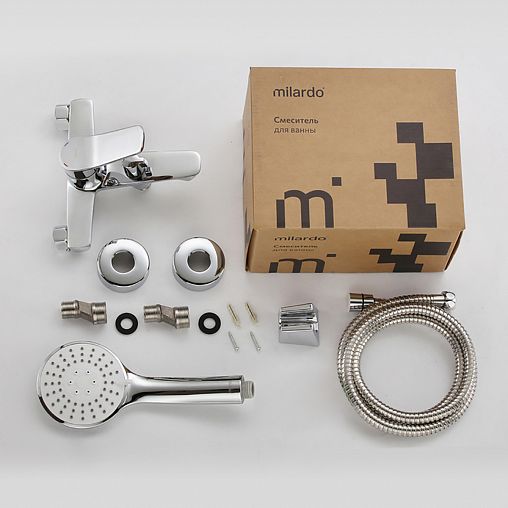 Смеситель для ванны с душем Milardo Enjoy, глянцевый хром фото