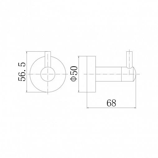 Крючок Fashun A51505-1, сатин фото