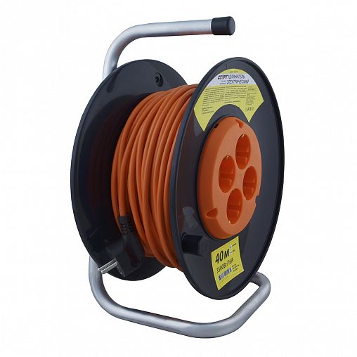 Удлинитель на катушке Старт SK 4х40-Z 16А Ор/РБК16, 4 розетки, с заземлением, 3 x 1 мм², 40 м фото