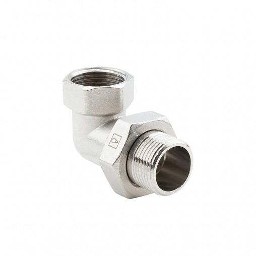 Муфта угловая (американка) латунная никелированная Alato, внутренняя-наружная резьба 1" фото