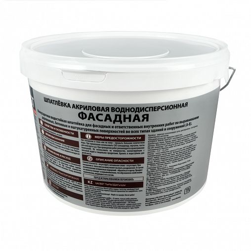 Шпатлевка фасадная VGT, акриловая, 18 кг фото