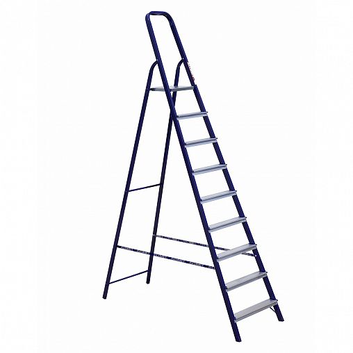 Стремянка Alumet М8409, стальная, 9 ступеней, 2,69 м фото